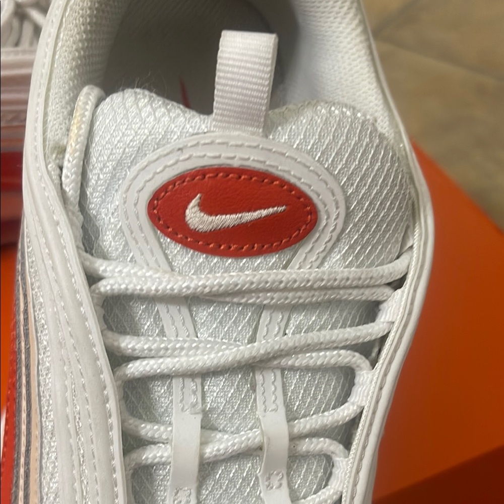 Nike Air Max 97 Picante Red and White Sneakers - 9.5 - Picture 4 of 6